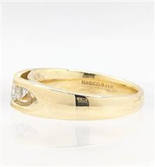 MagicGlo 14K Solid Yellow Gold 8.67g .50 CT Diamond Solitaire Ring Size-9.25